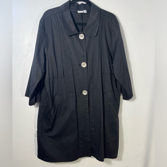 Ulla Popkin Black Light Weight Blazer Jacket Coat Career size 12/14 - Picture 1 of 6